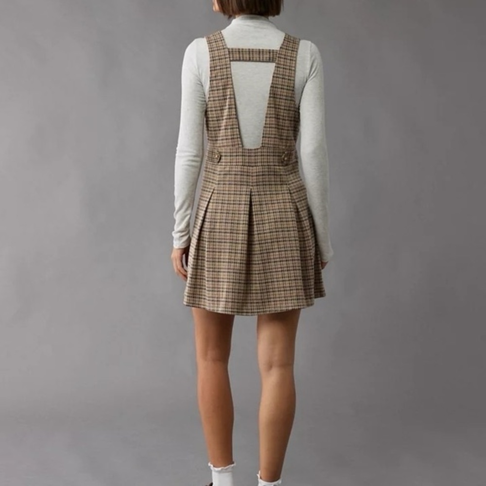 American Eagle Plaid Pinafore Dress - Picture 4 of 7